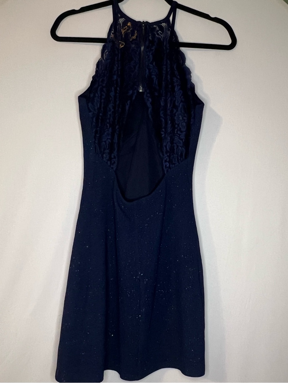 Women’s Navy Halter Party Dress